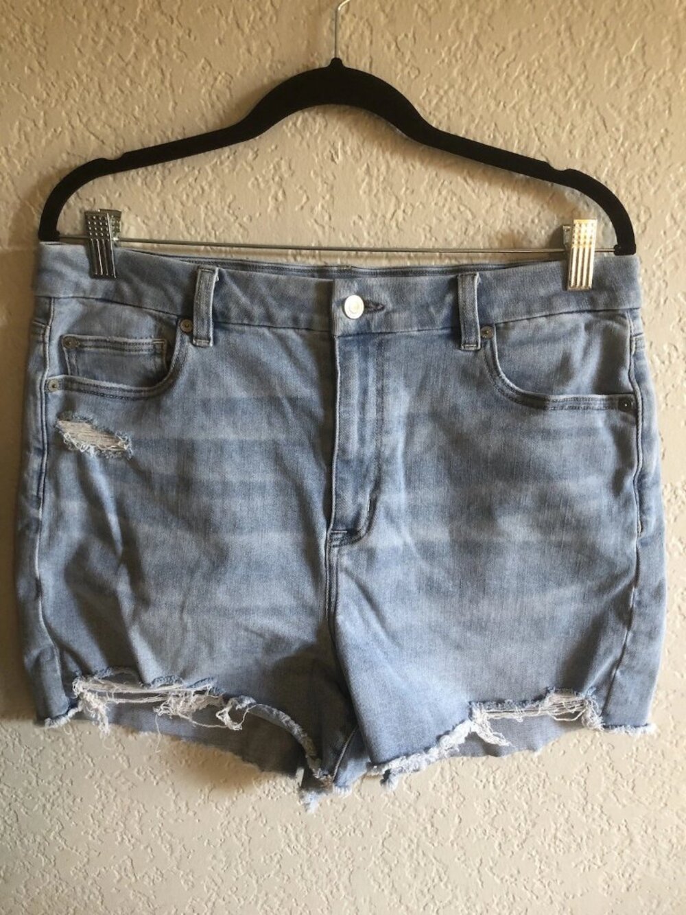 NWOT American Eagle Next Level Stretch Curvy Hi Rise Shortie Shorts Size 16